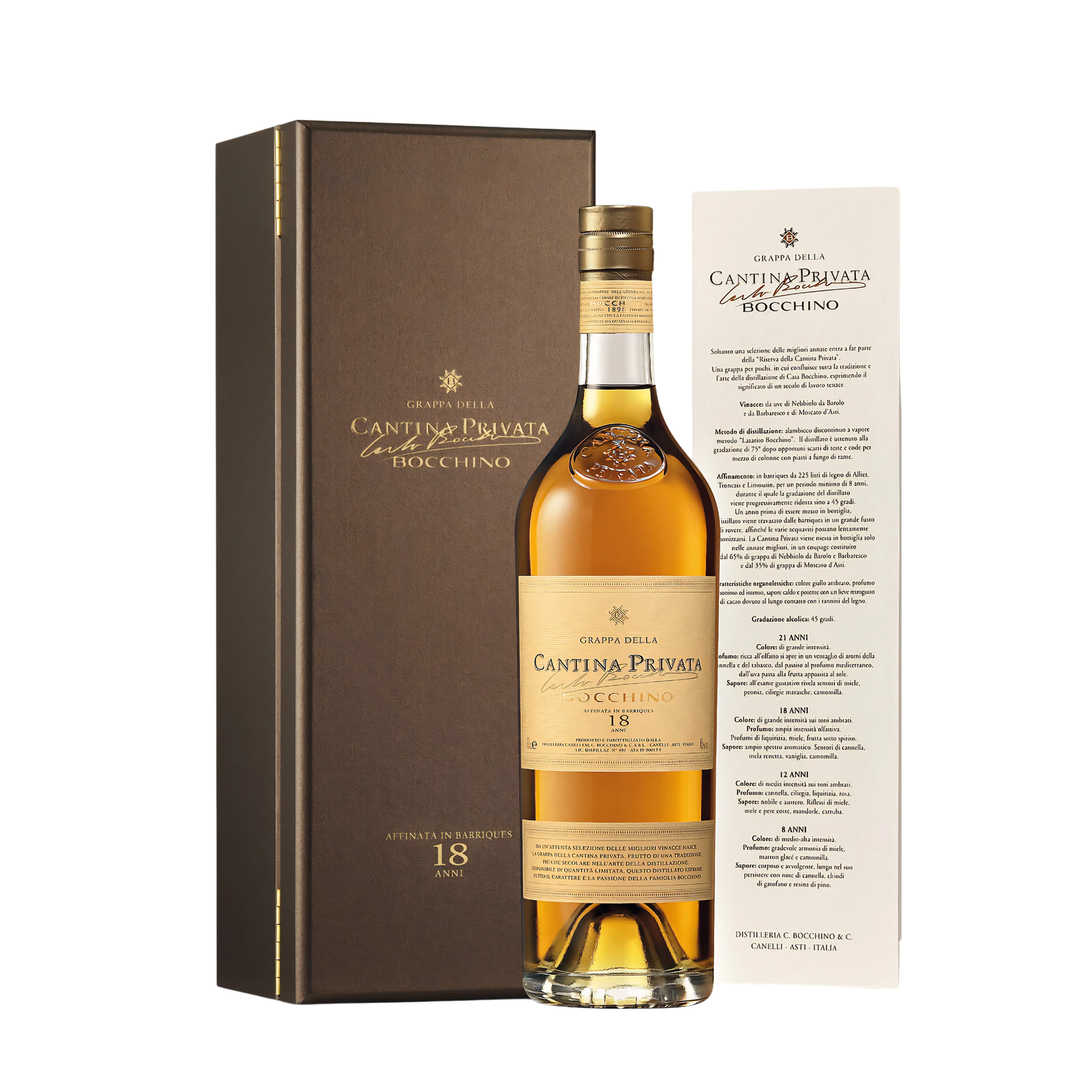 Grappa della Cantina Privata 18 Anni Distilleria Bocchino 70cl 45% vol.