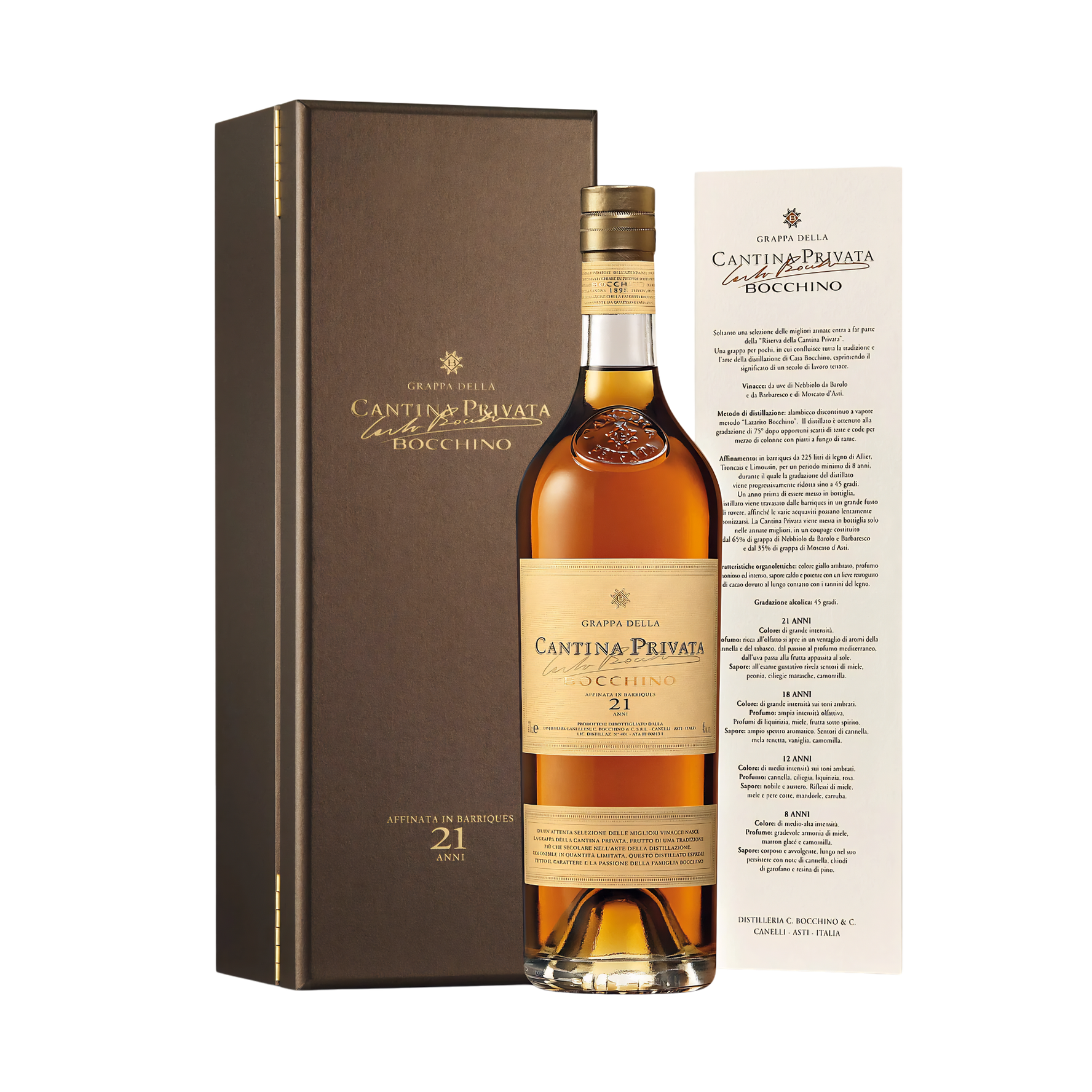 Grappa della Cantina 21 Anni Distilleria Bocchino 70cl 45% vol.